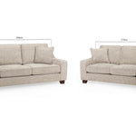 Brancaster Sofa Stone 3+2 Set