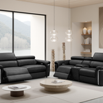 Sedbergh Electric Recliner Sofa Black 3+2 Set
