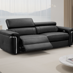 Sedbergh Electric Recliner Sofa Black 3 Seater