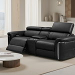 Sedbergh Electric Recliner Sofa Black 2 Seater