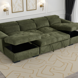 Lulworth Sofabed Green U Shape Corner