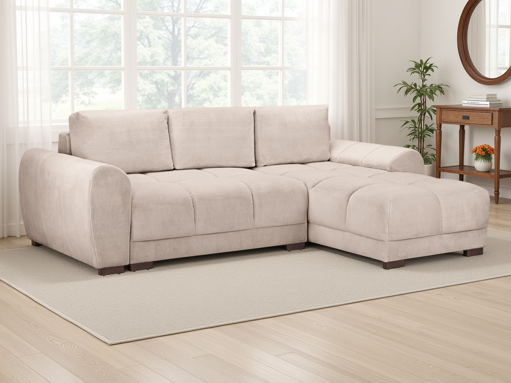 Tenby Corner Sofa Bed - Mocha
