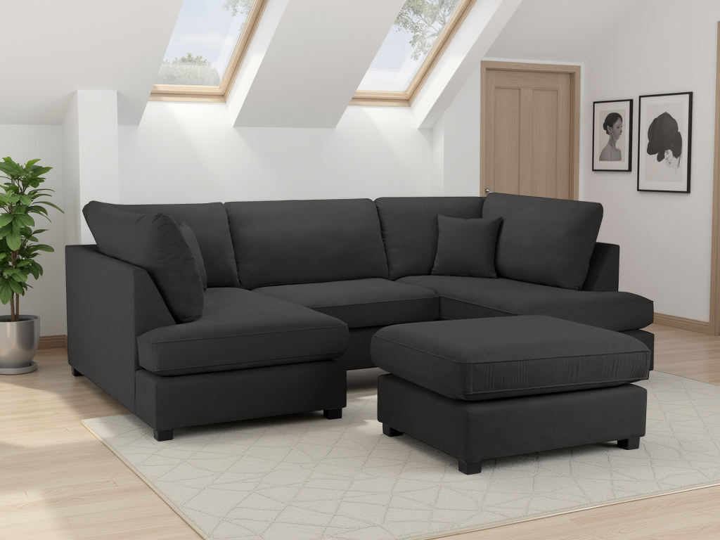 Bosham Corner Sofa - Black