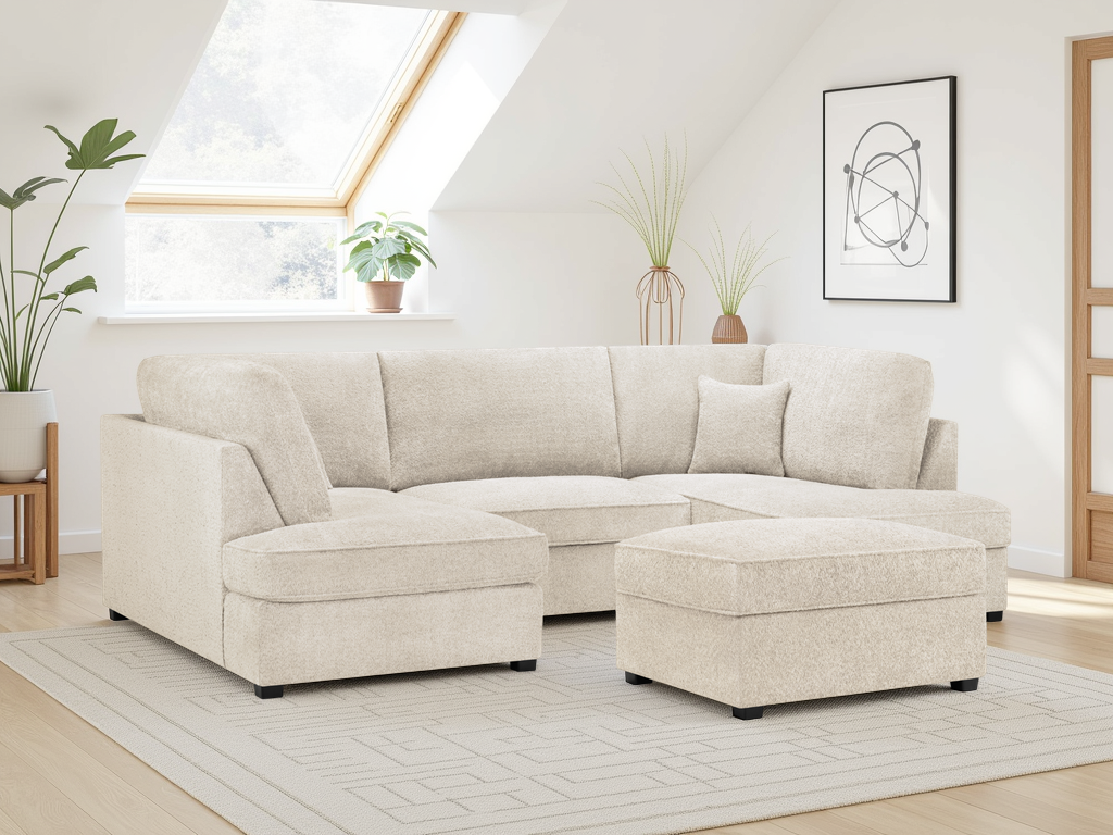Bosham Corner Sofa - Boucle Beige
