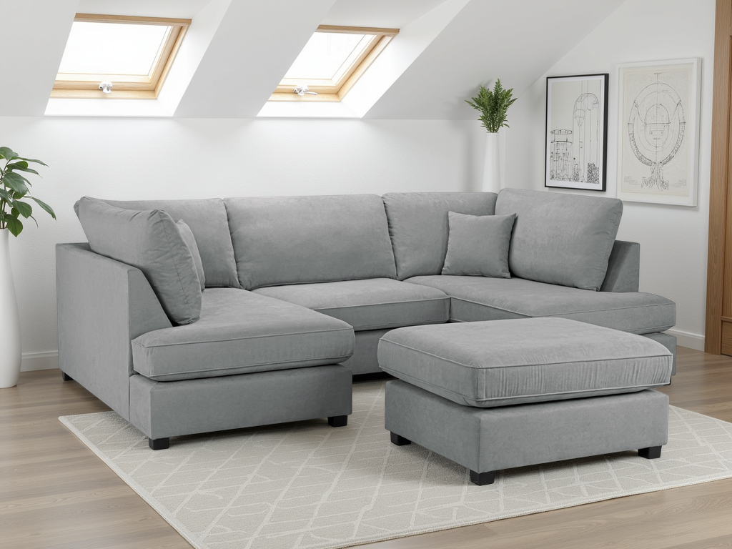 Bosham Corner Sofa - Boucle Grey