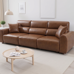 Newlyn Electric Sofa Brown 3 Seater