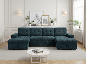 Fowey Corner Sofa Bed - Blue