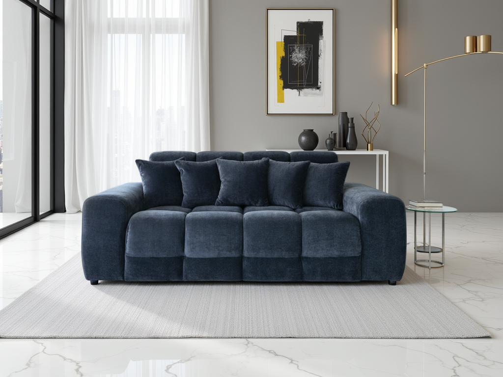 Aldeburgh Sofa Black 3 Seater