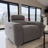 Marsden Electric Recliner Grey Armchair